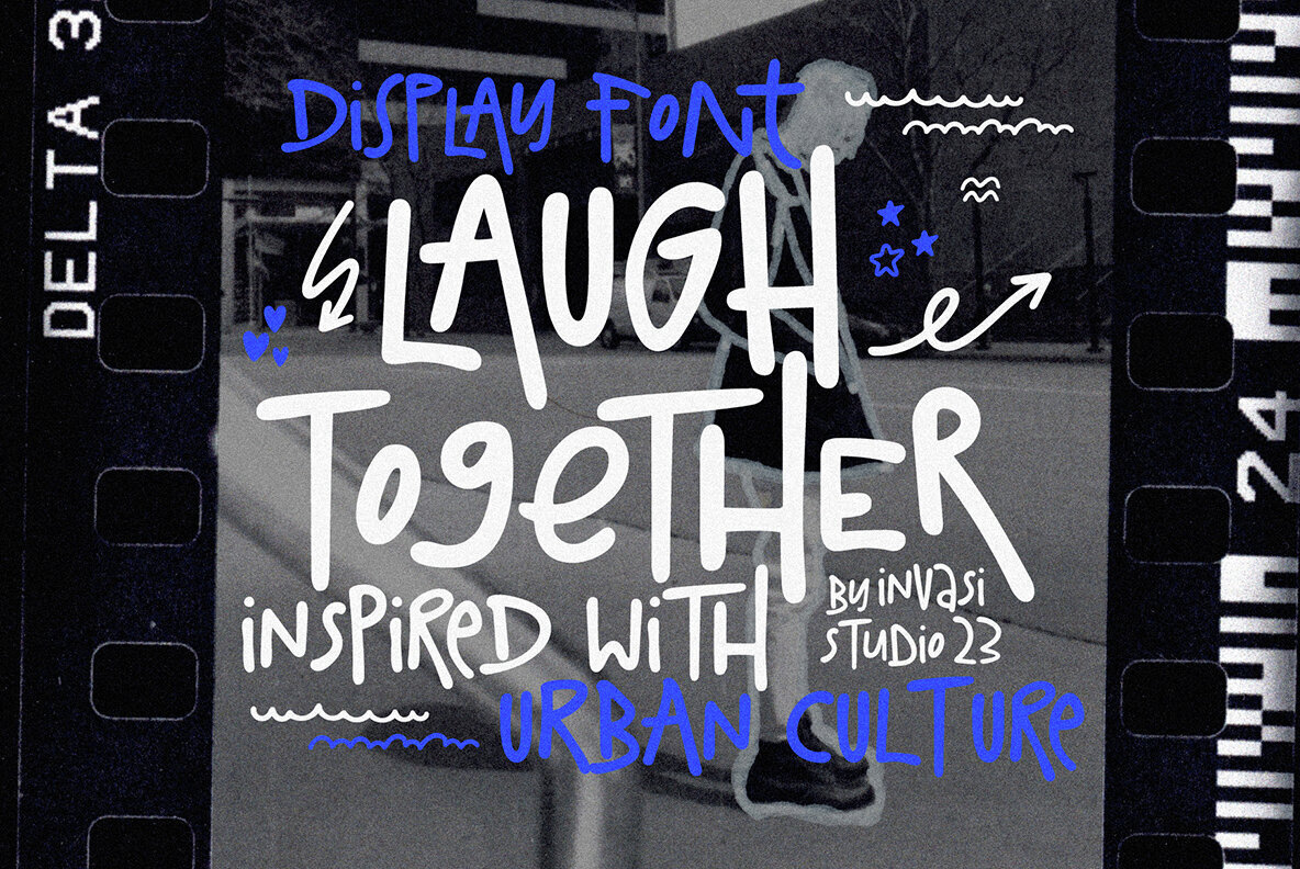 Laugh Together Font: The Perfect Blend of Urban Edge and Playful Personality - Image 1