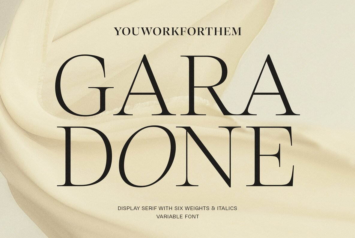 Immerse Yourself in Typographic Charm with YWFT Garadone - Image 1