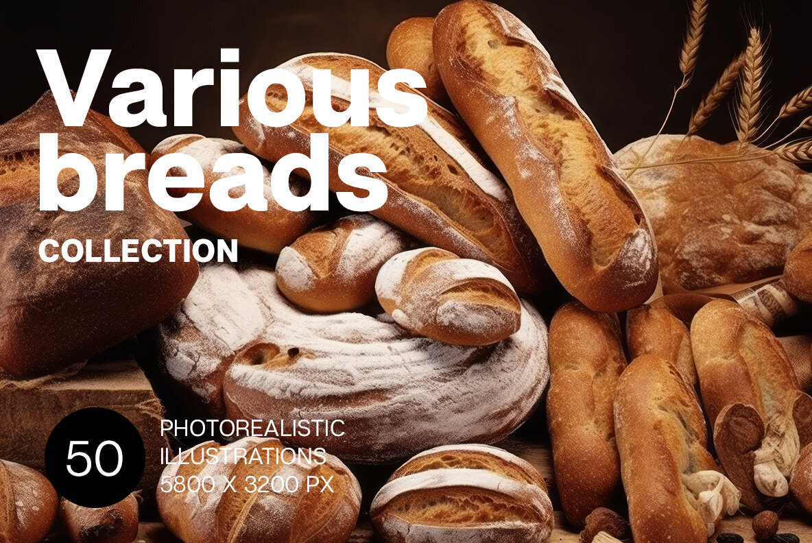Exploring Global Bakery: A Photorealistic Journey through Bread Illustrations - Image 1