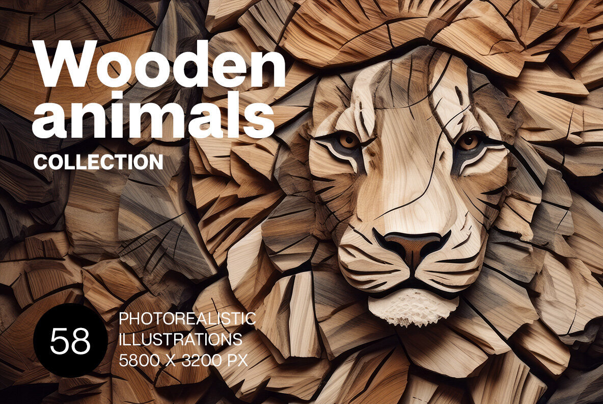 Exploring the Wilderness: The Art and Impact of Wooden Animal Illustrations - Image 1