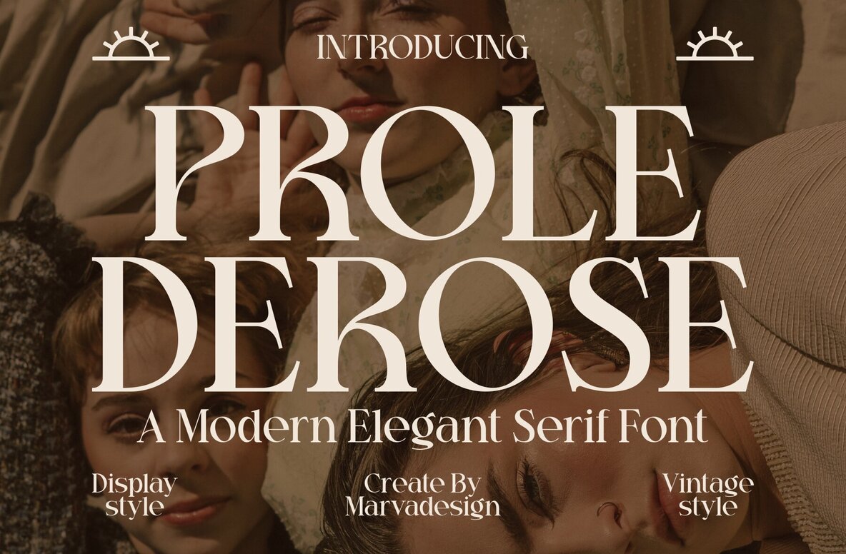 Introducing Prole Derose: The Serif Font Mixing Sophistication with a Playful Edge - Image 1