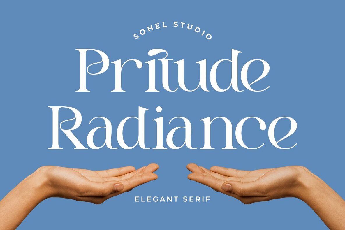 Pritude Radiance: The Quintessential Serif Font for Next-Level Design Aesthetics - Image 1
