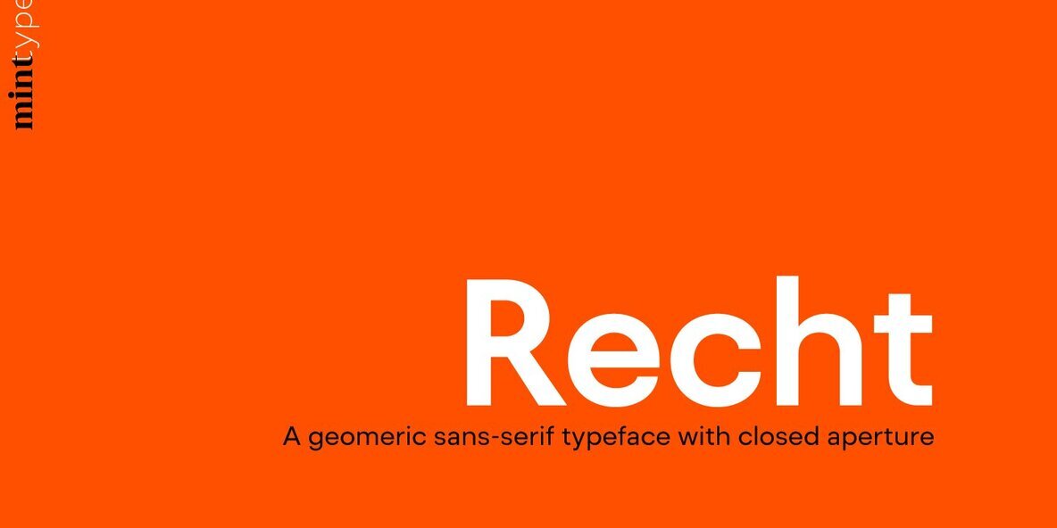 Unveiling Recht: The Geometric Sans Serif Sculpting Design Excellence - Image 1