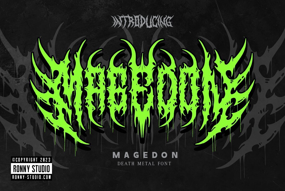 Discover Magedon: The Bewitching Blend of Traditional Blackletter Charm and Modern Flair - Image 1