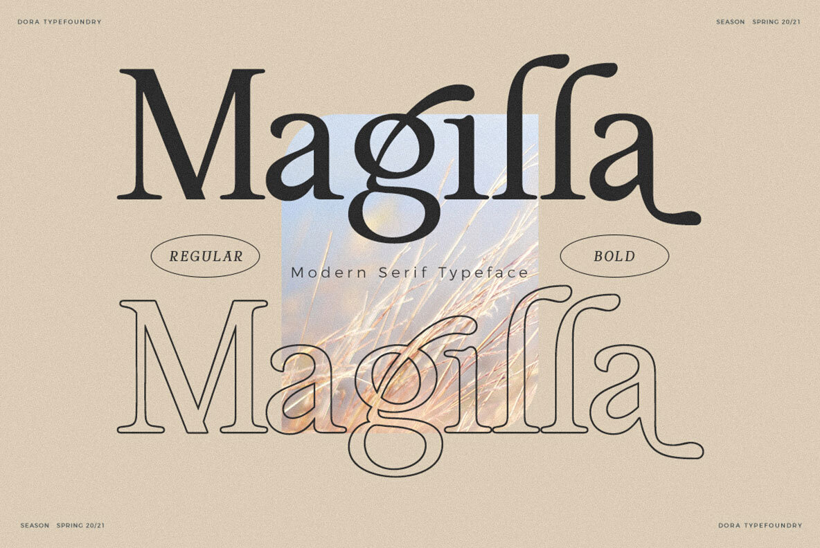 The Unveiling of Magilla: A Serif Font with a Dash of British Posh - Image 1