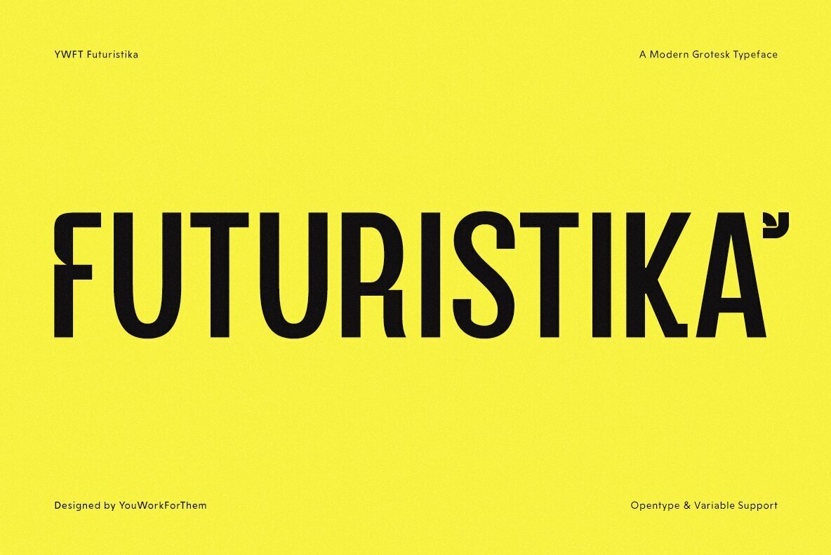 Embark on a Typography Revolution with YWFT Futuristika Font - Image 1
