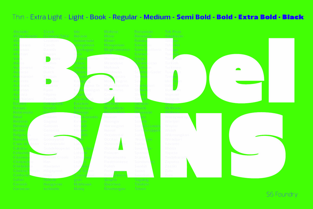 Babel Sans Font - Image 1