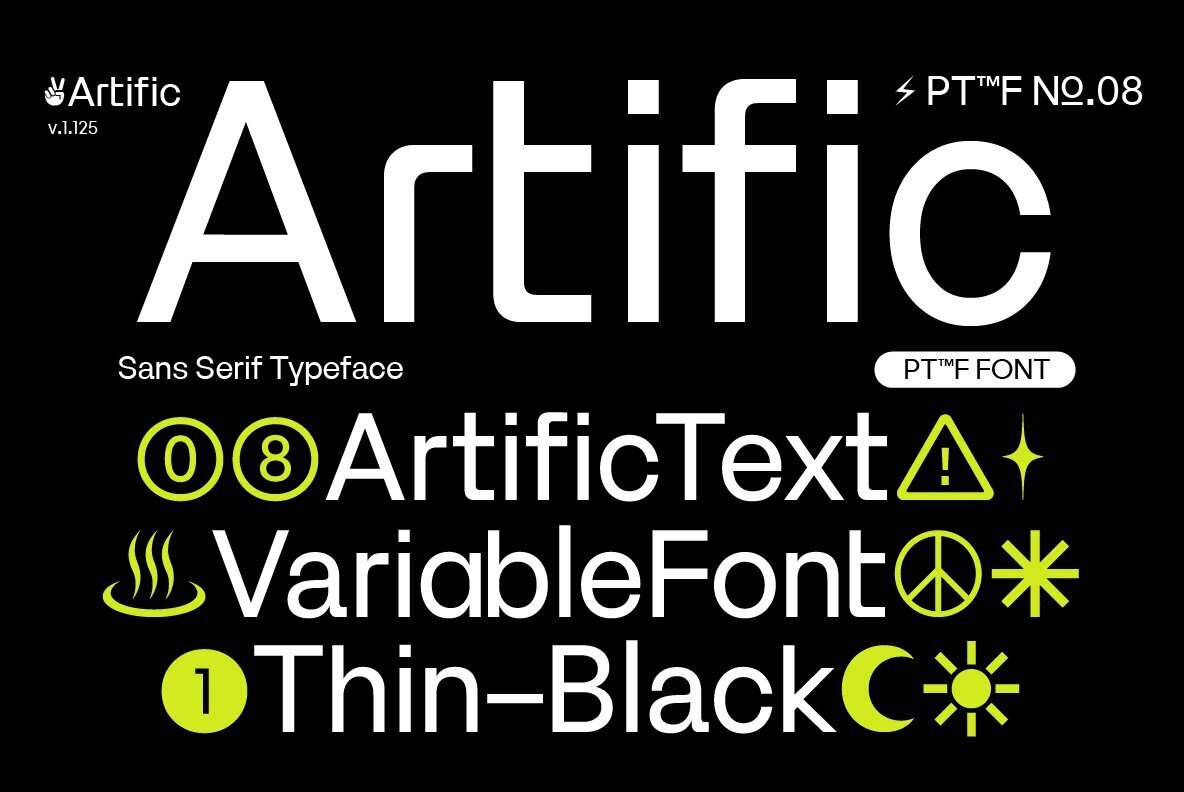 Artific Font - Image 1