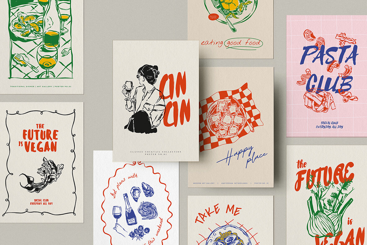 Download Food Print Poster Collection Part 3 Graphics - Image 1