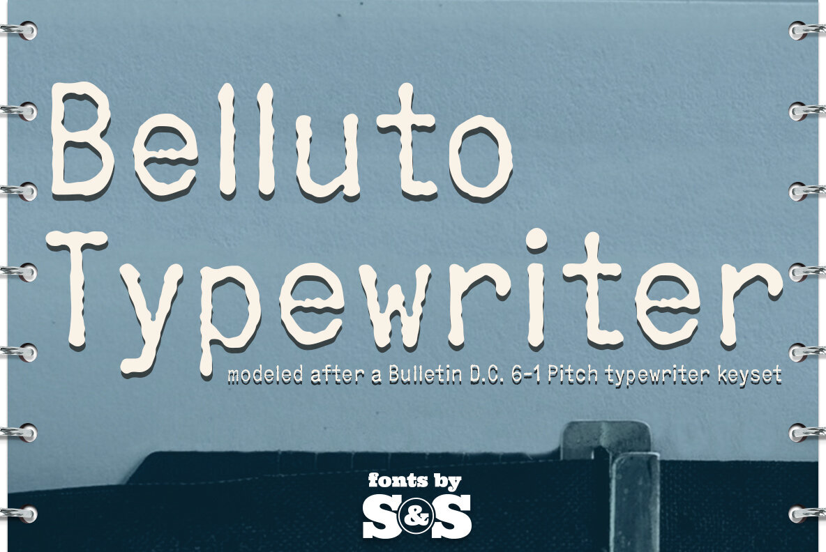 Belluto Typewriter Font - Image 1