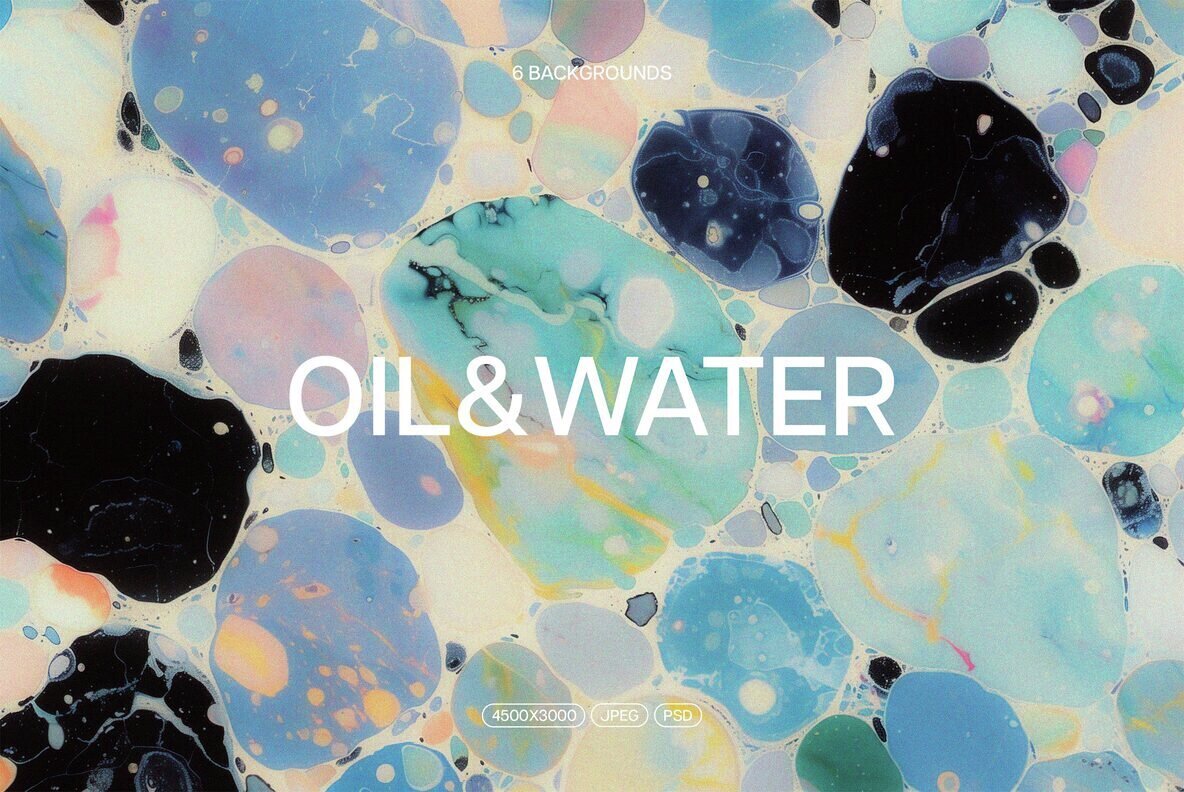 Download Oil and Water Abstract Backgrounds Graphics - Image 1