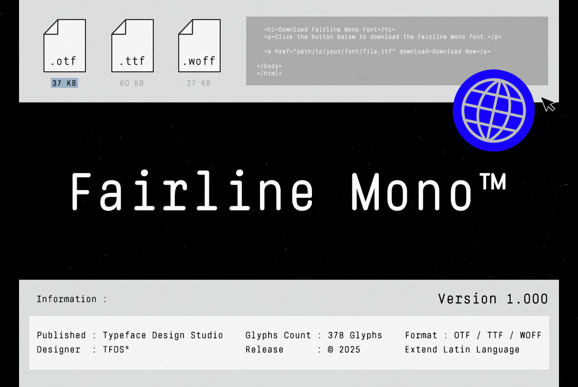 Fairline mono Font