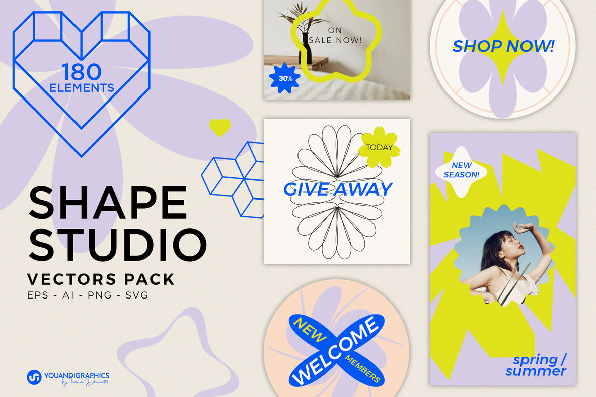 Download Shape Studio Vectors Pack Graphics