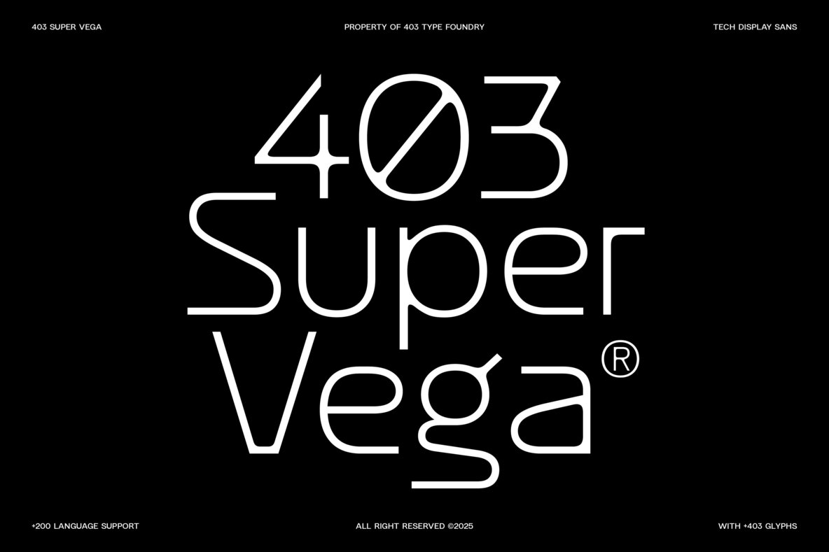 403 Super Vega Font