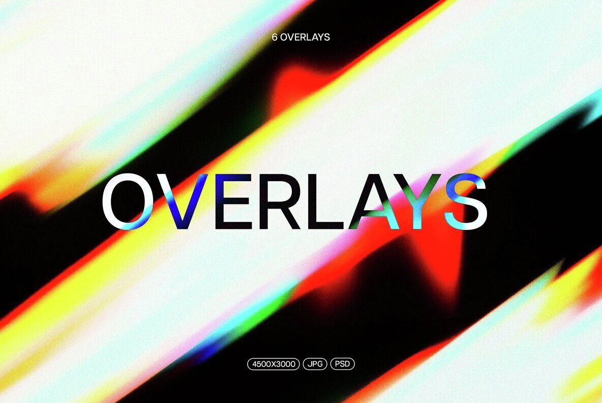 Download Rainbow Light Leaks Overlays Graphics