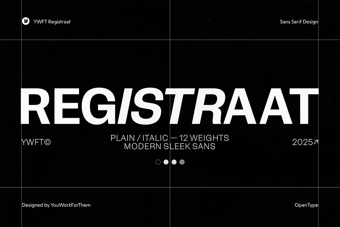 YWFT Registraat Font