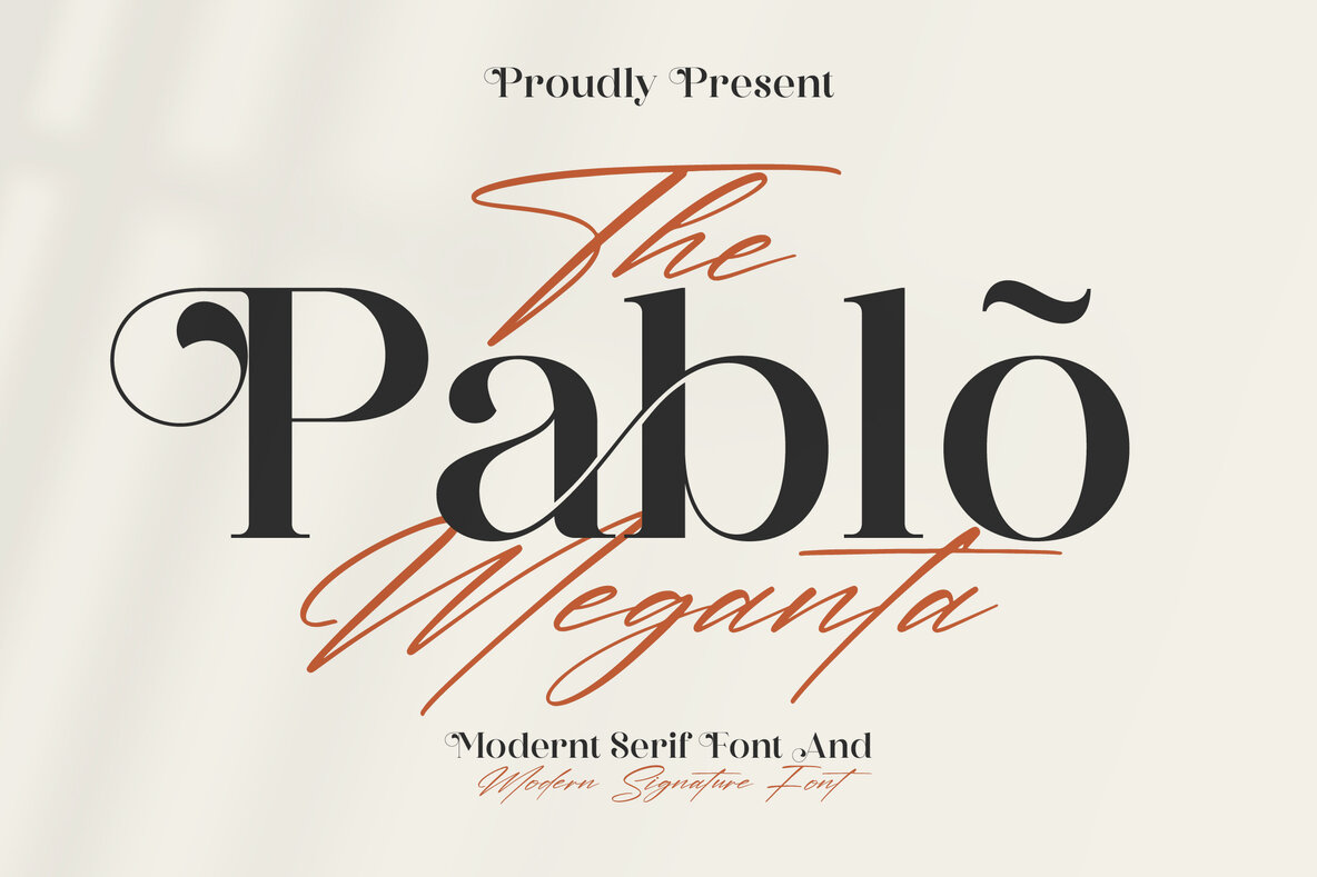 The Pablo Meganta Font Duo Font