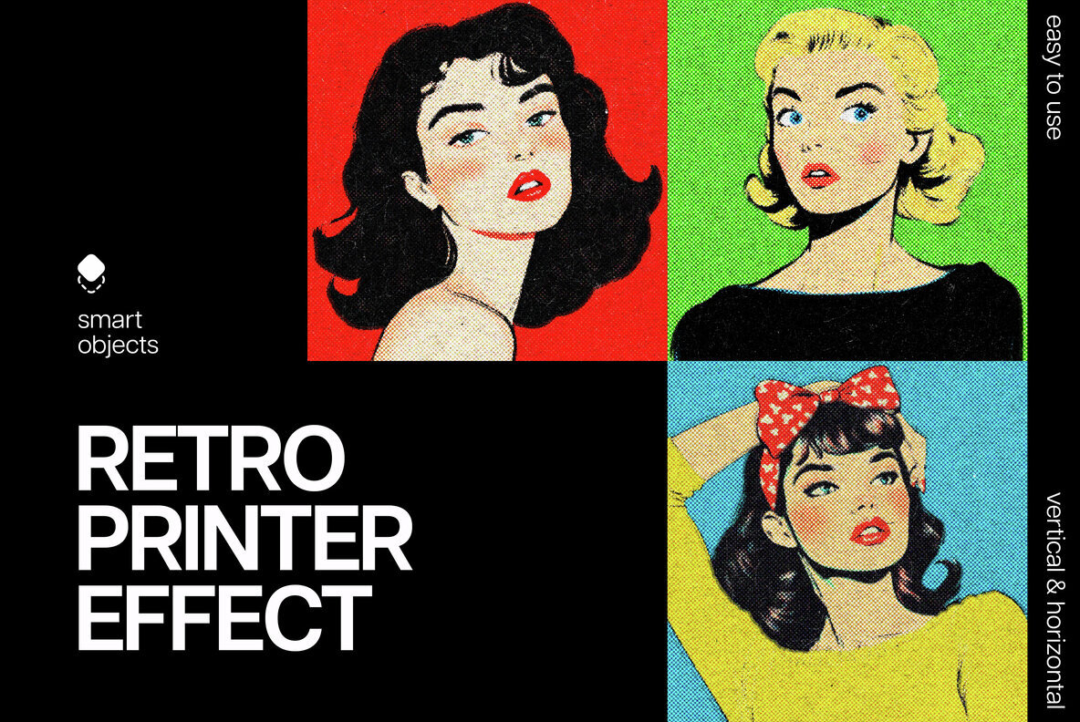 Download Retro Printer Design Effect Graphics
