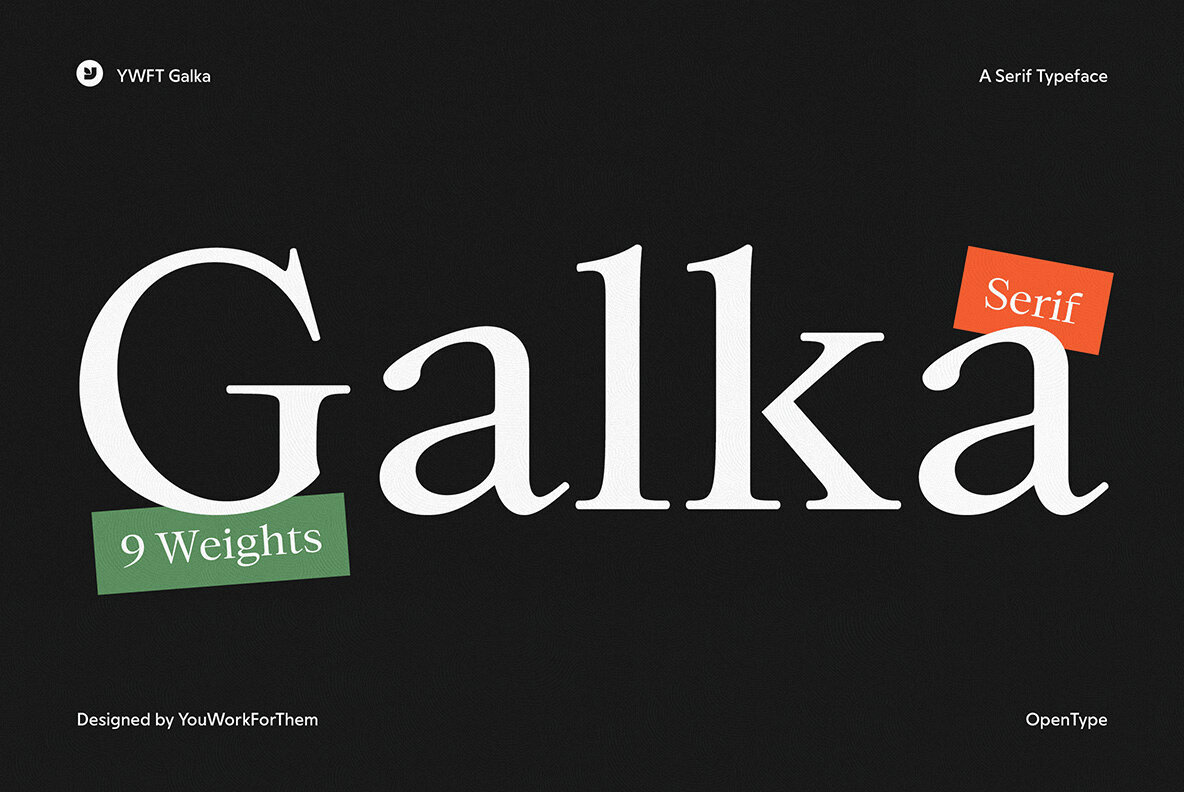 YWFT Galka Font