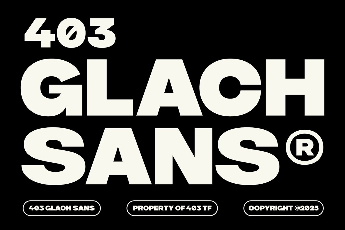403 Glach Font