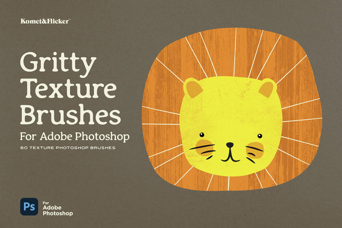 Download Gritty Texture Brushes for Adobe Photoshop Graphics