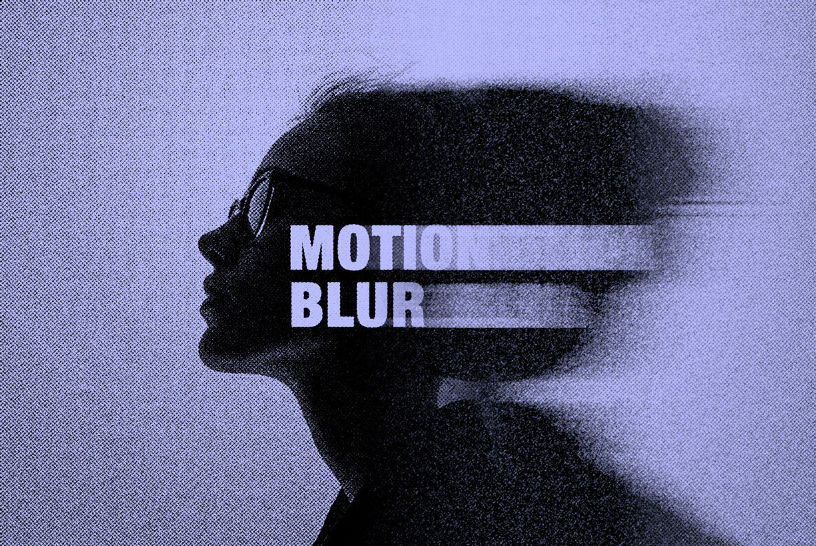 Download Halftone Motion Blur Effect Graphics