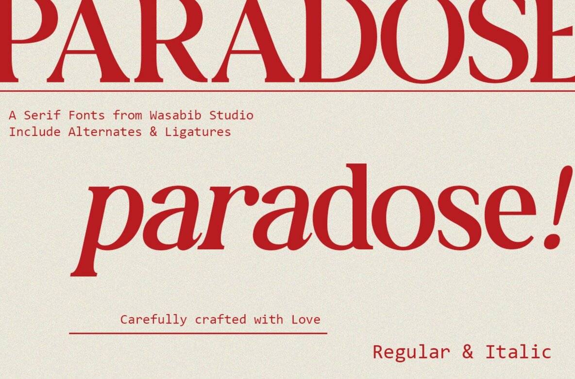 Paradose Font