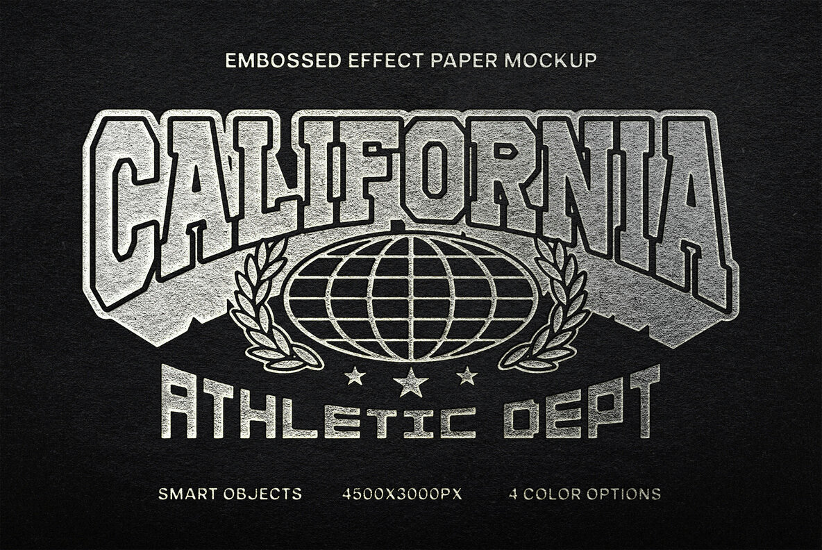 Download Embossed Paper Logo Mockup Graphics