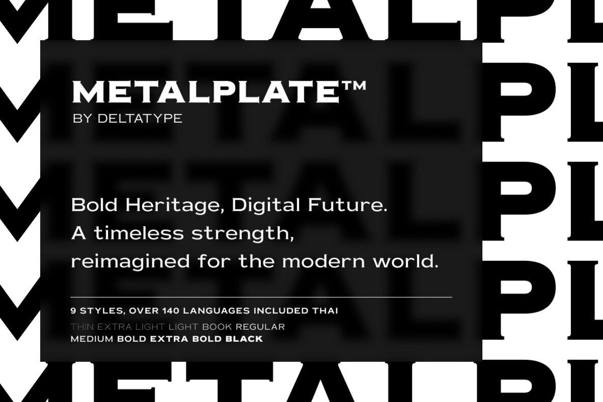 Metalplate Font
