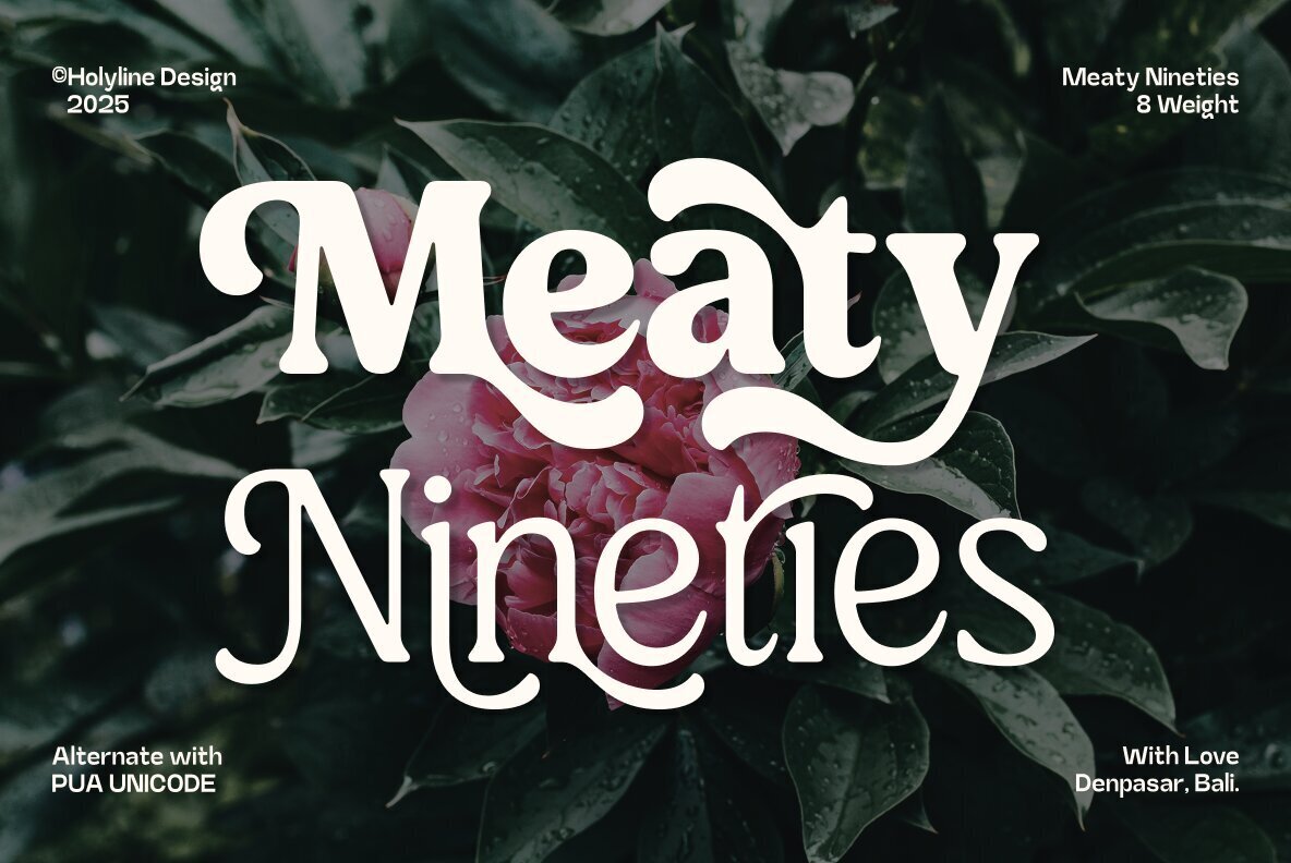 Meaty Nineties Font