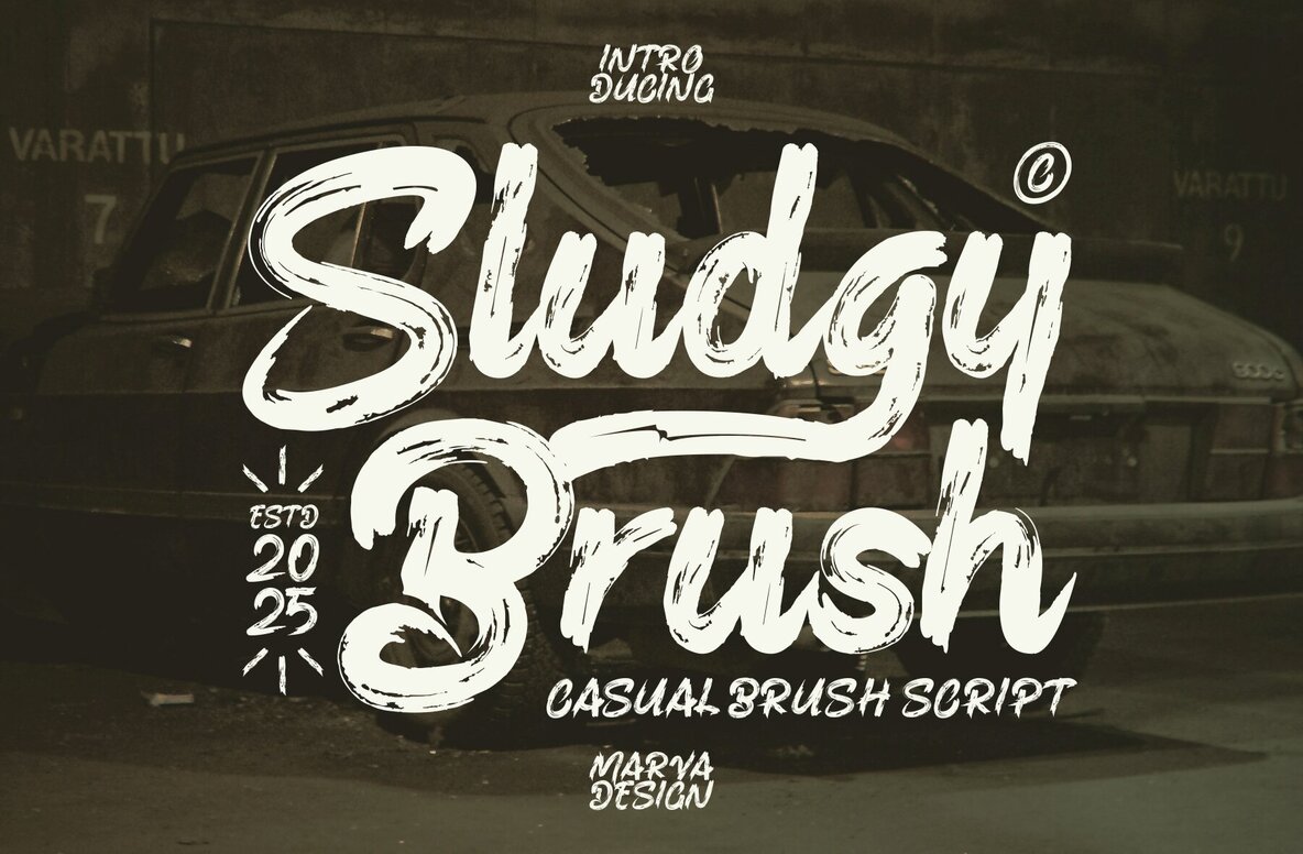 Sludgy Brush Font