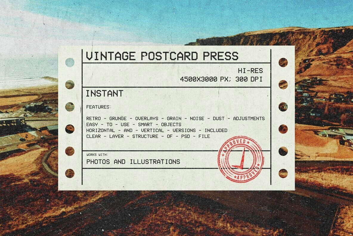 Download Vintage Postcard Press Graphics
