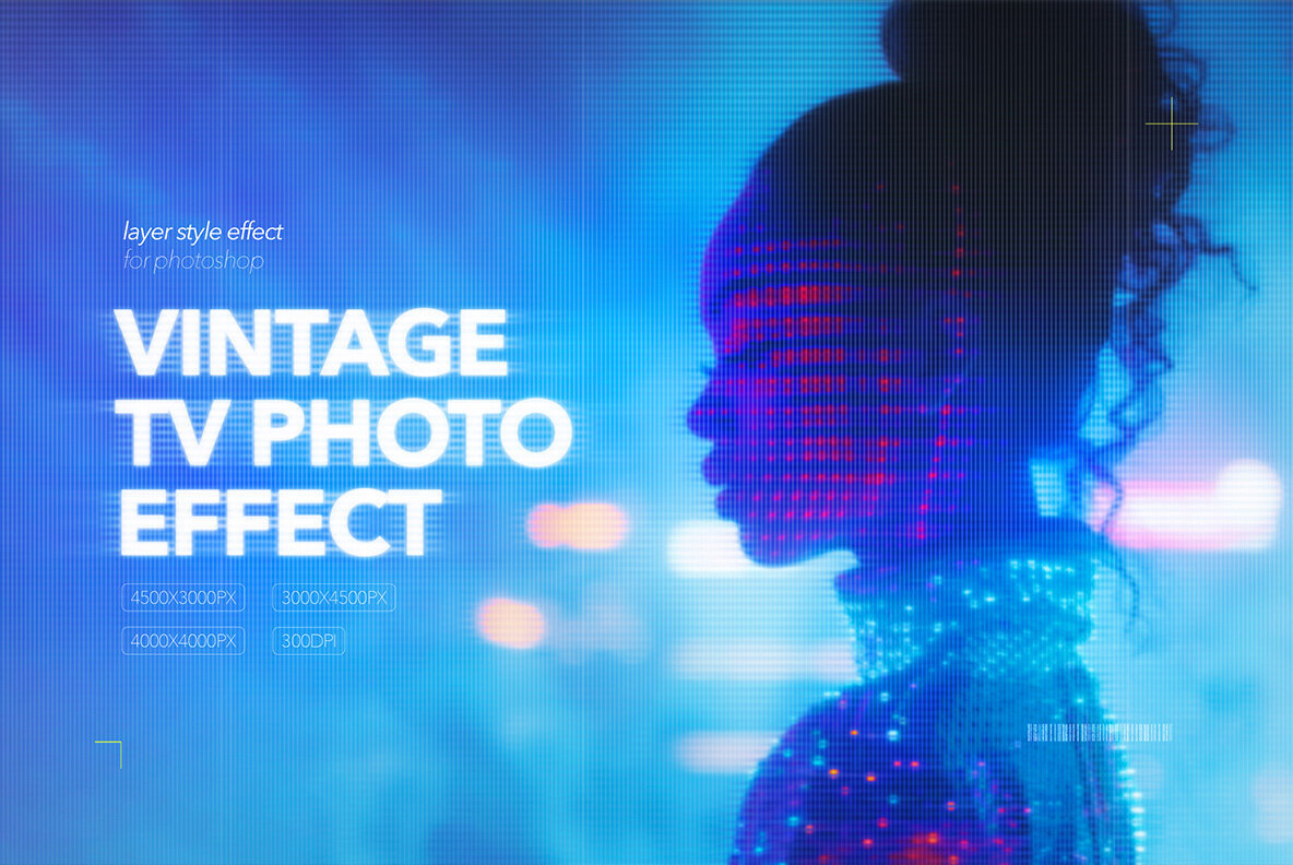 Download Vintage TV Photo Effect Graphics