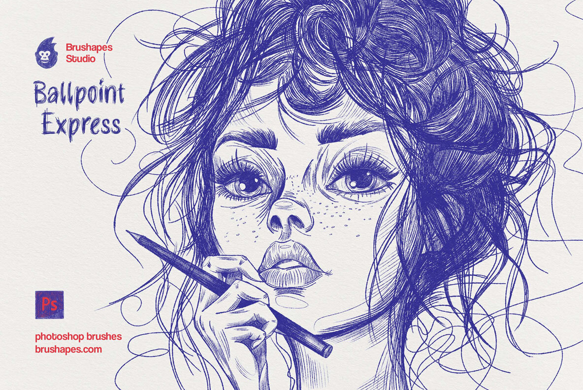 Download Photoshop Ballpoint Pen Brushes Graphics
