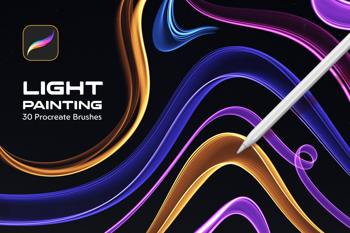 Download Light Painting Procreate Brushes Graphics