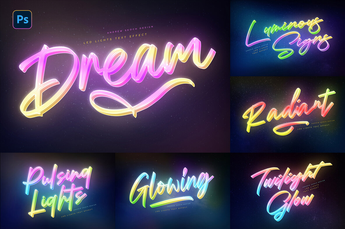 Download Dreamy Lights Text Effects Graphics