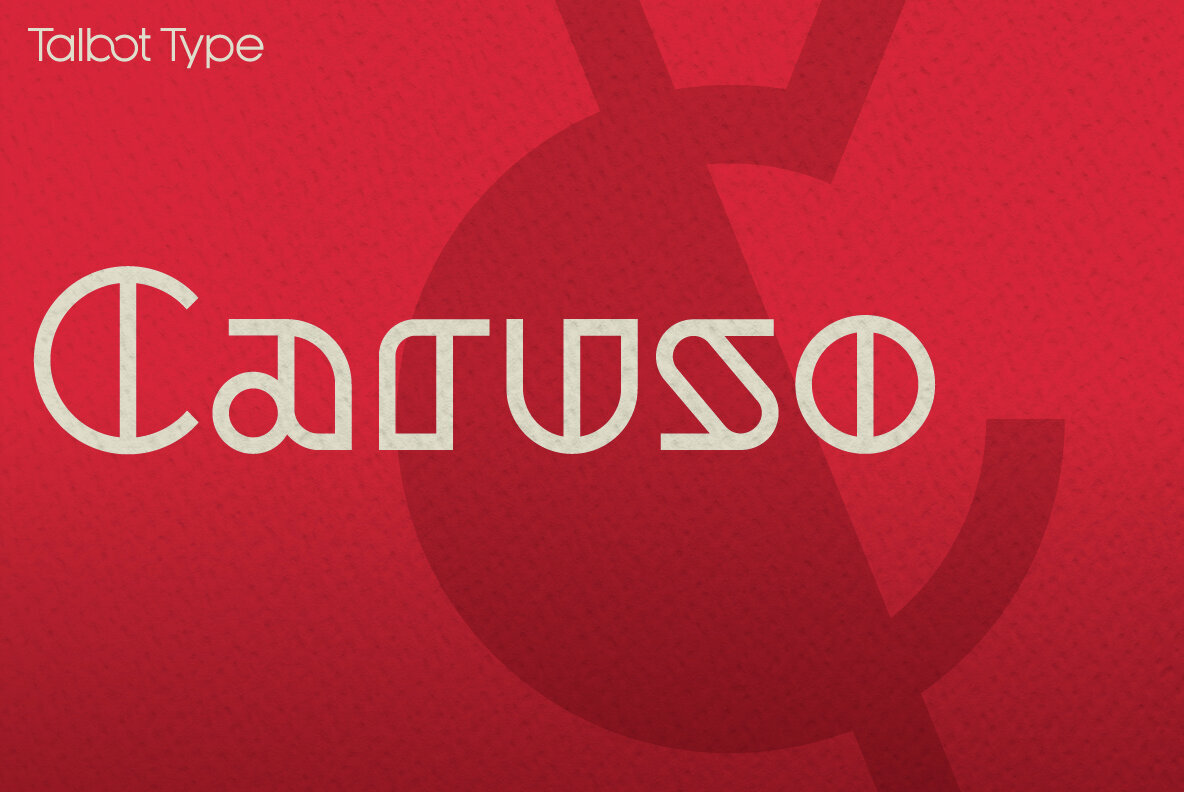 Caruso White Font