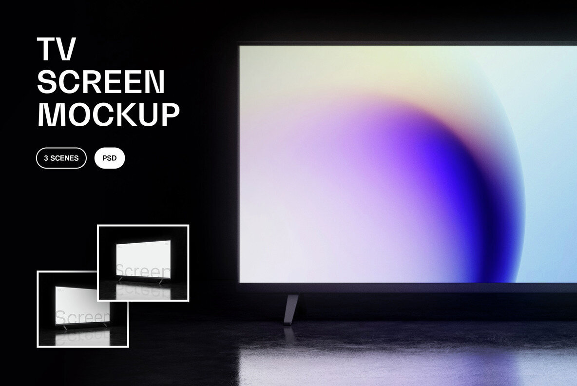 Download TV Screen Mockups Graphics