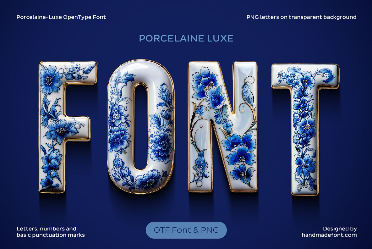Porcelaine Luxe Font - Image 1
