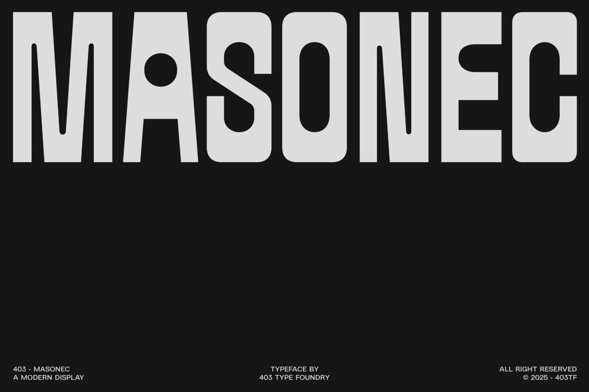 403 Masonec Font - Image 1