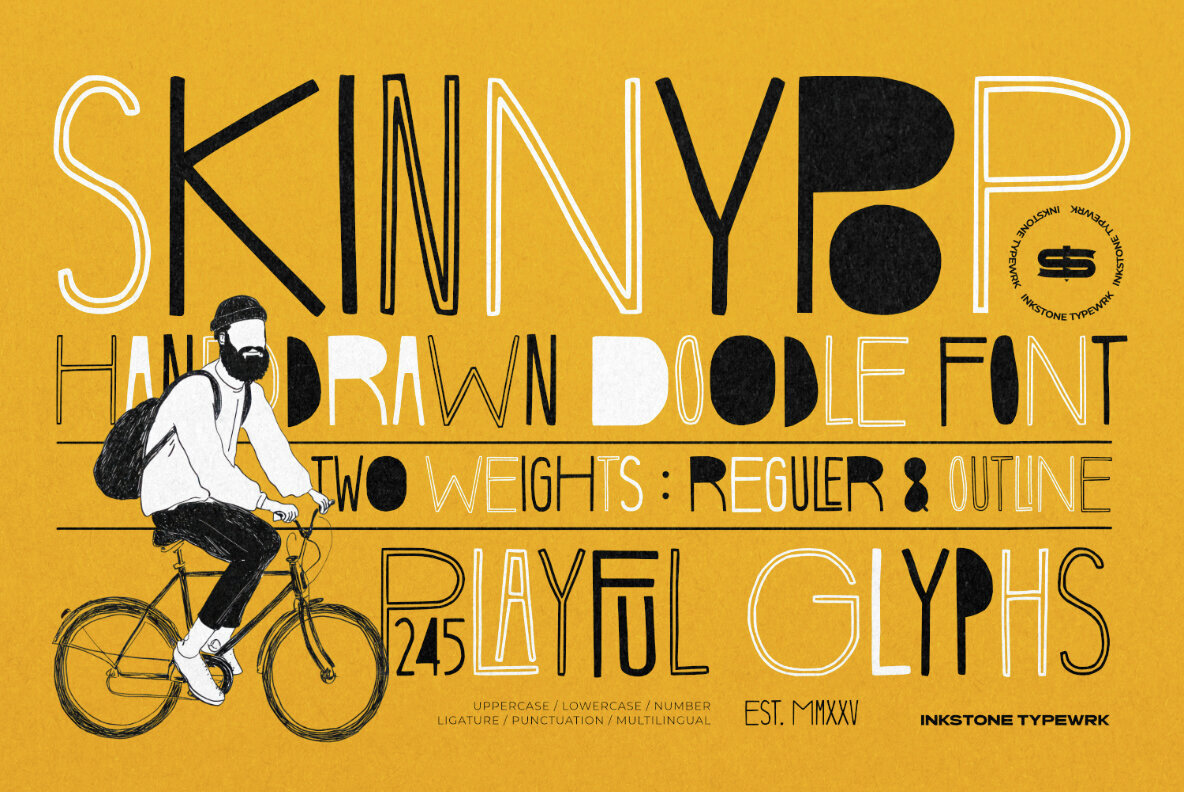 Skinny Pop Font - Image 1