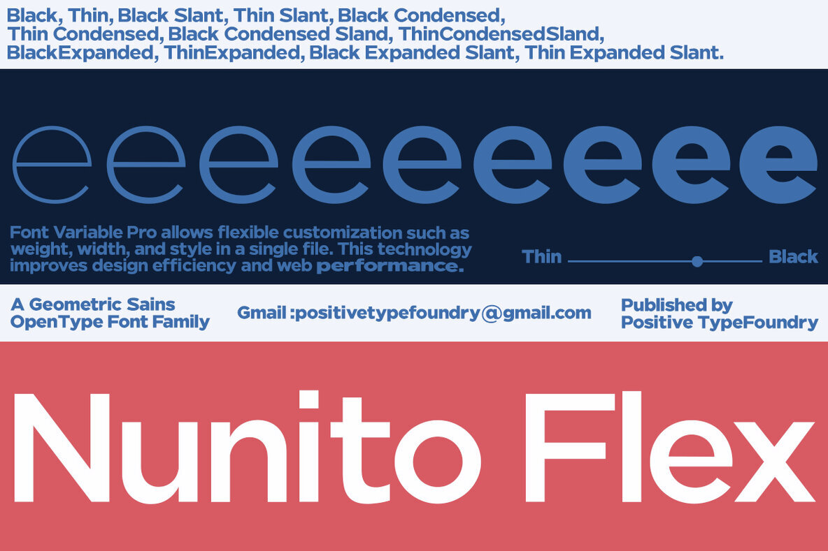 Nunito Flex Font