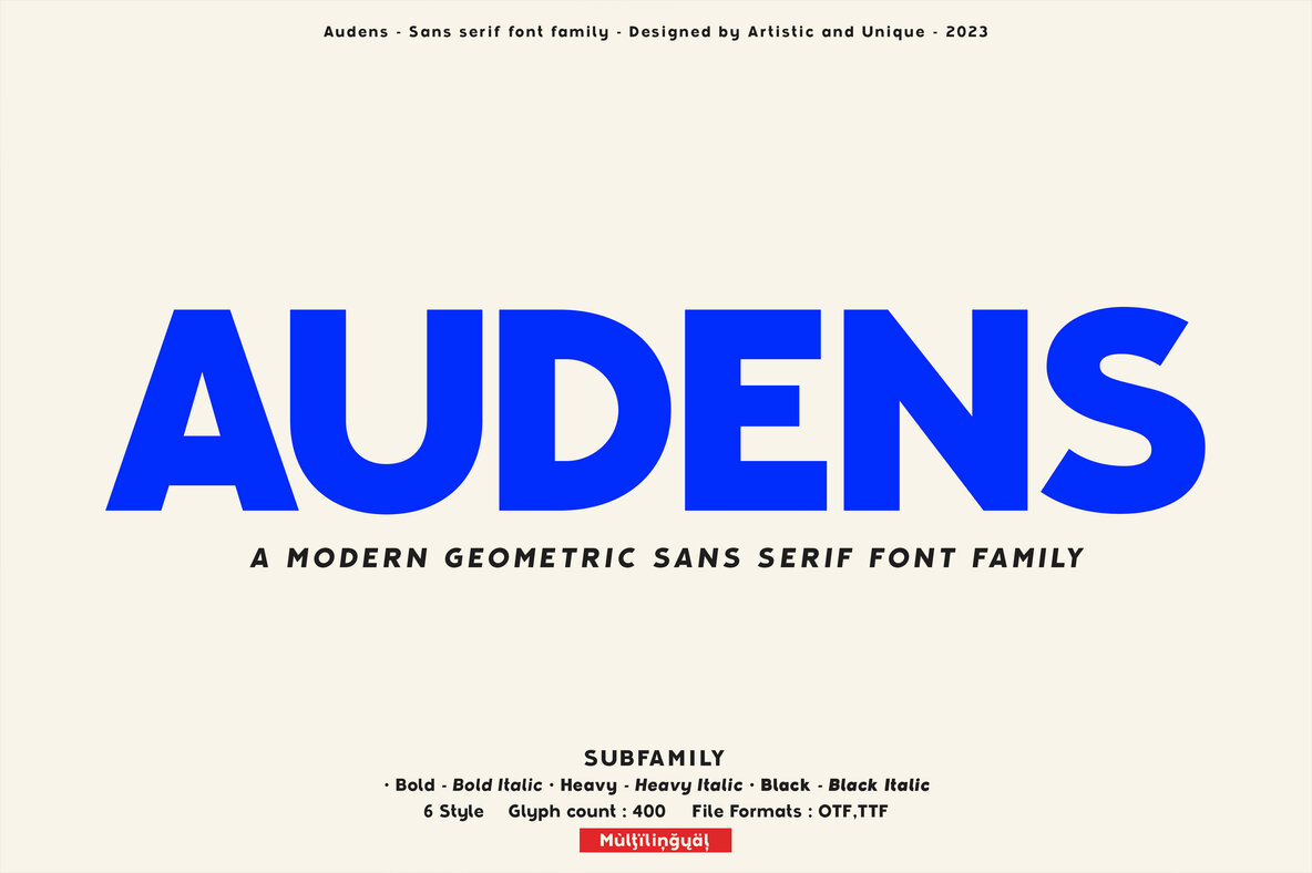 Audens Font
