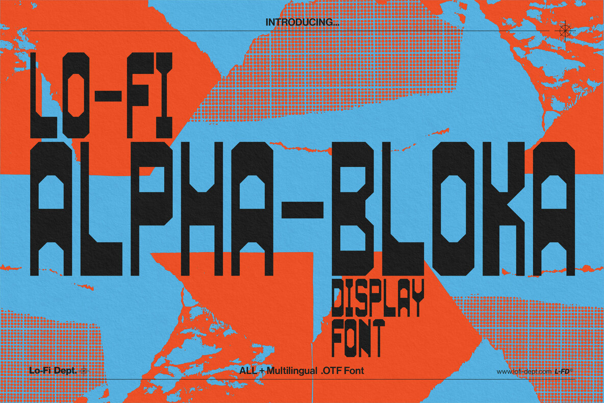 Lo Fi ALPHA BLOKA Font