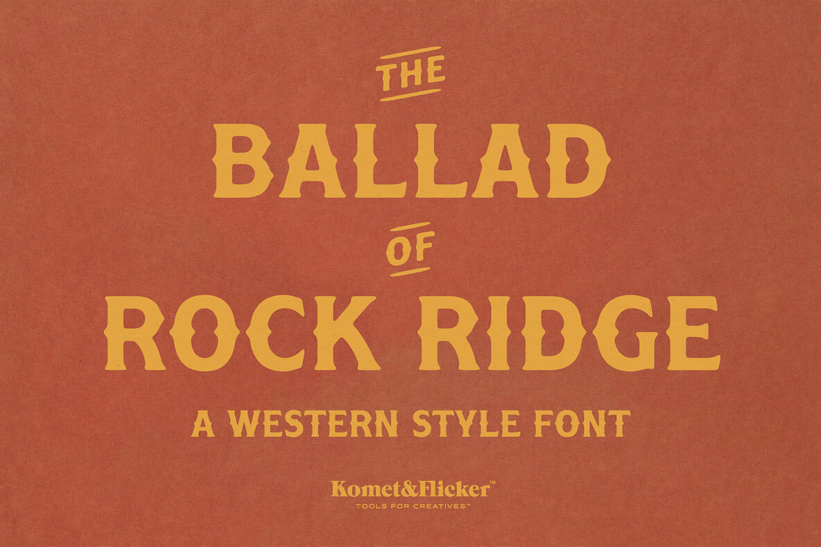 The Ballad of Rock Ridge Font - Image 1