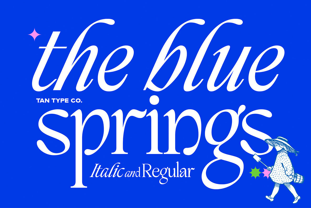 TAN BLUE SPRINGS Font - Image 1