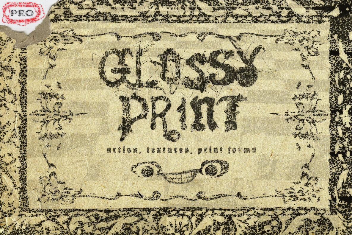 Download Glossy Print Grunge Action Pro Version Graphics - Image 1
