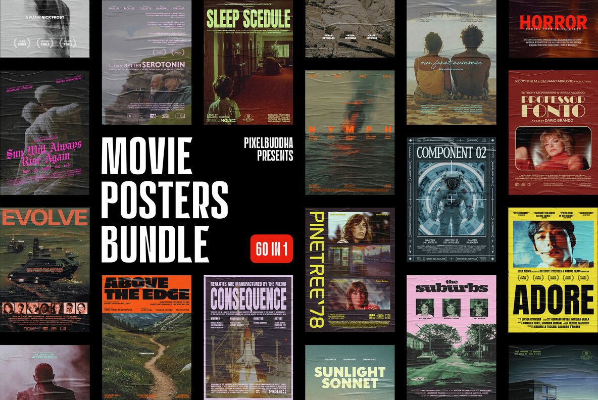 Download Movie Posters Bundle Graphics - Image 1