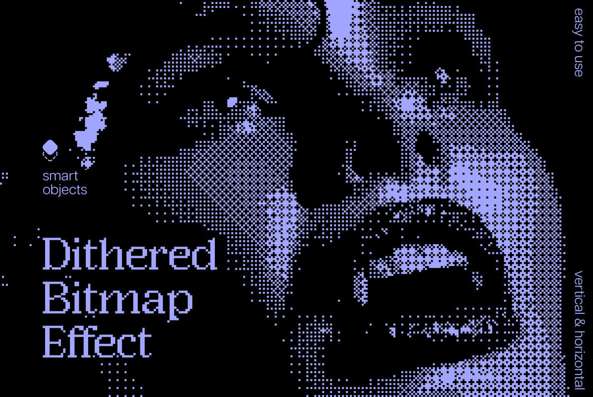 Download Dithered Bitmap Photo Effect Graphics - Image 1
