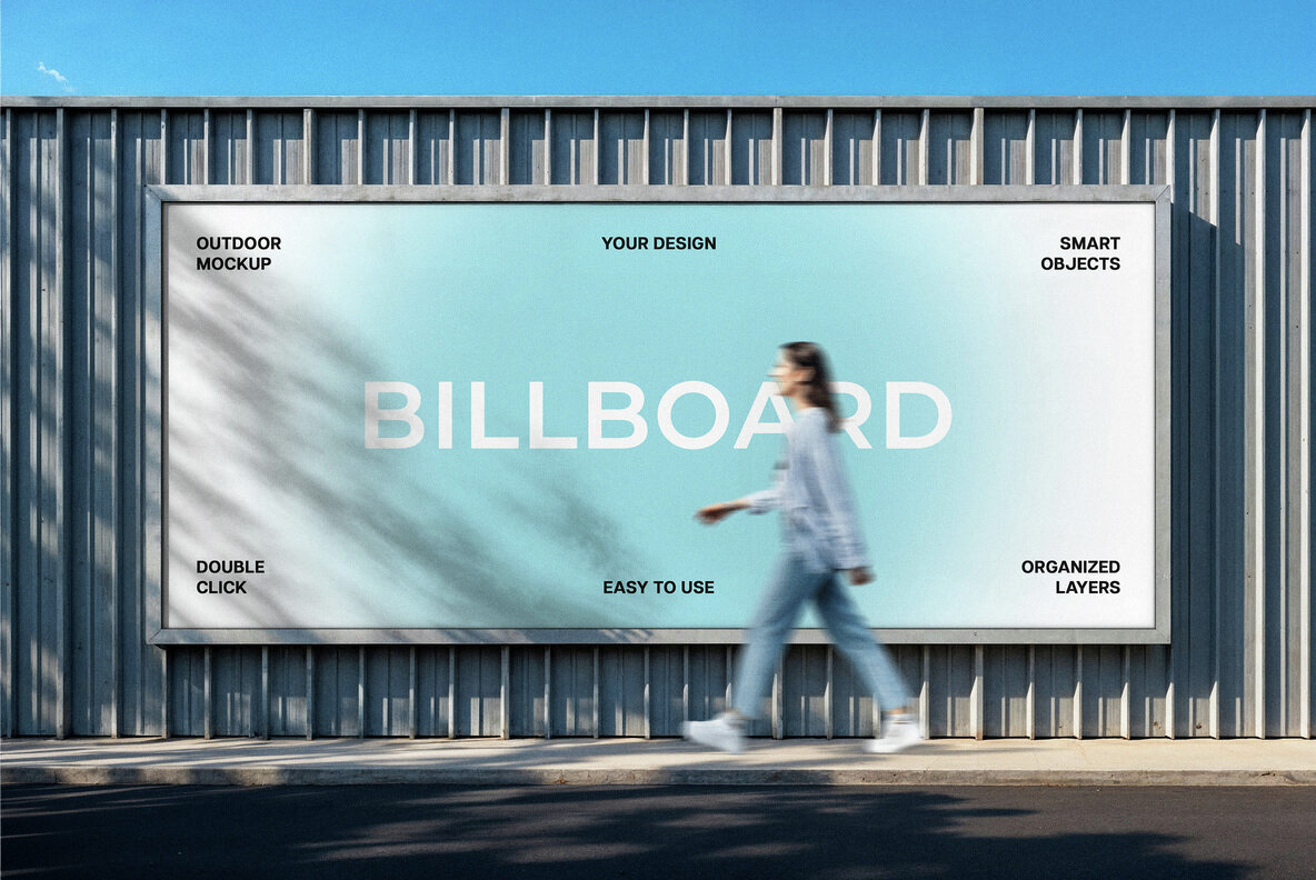 Download Outdoor Billboard Mockup Graphics - Image 1
